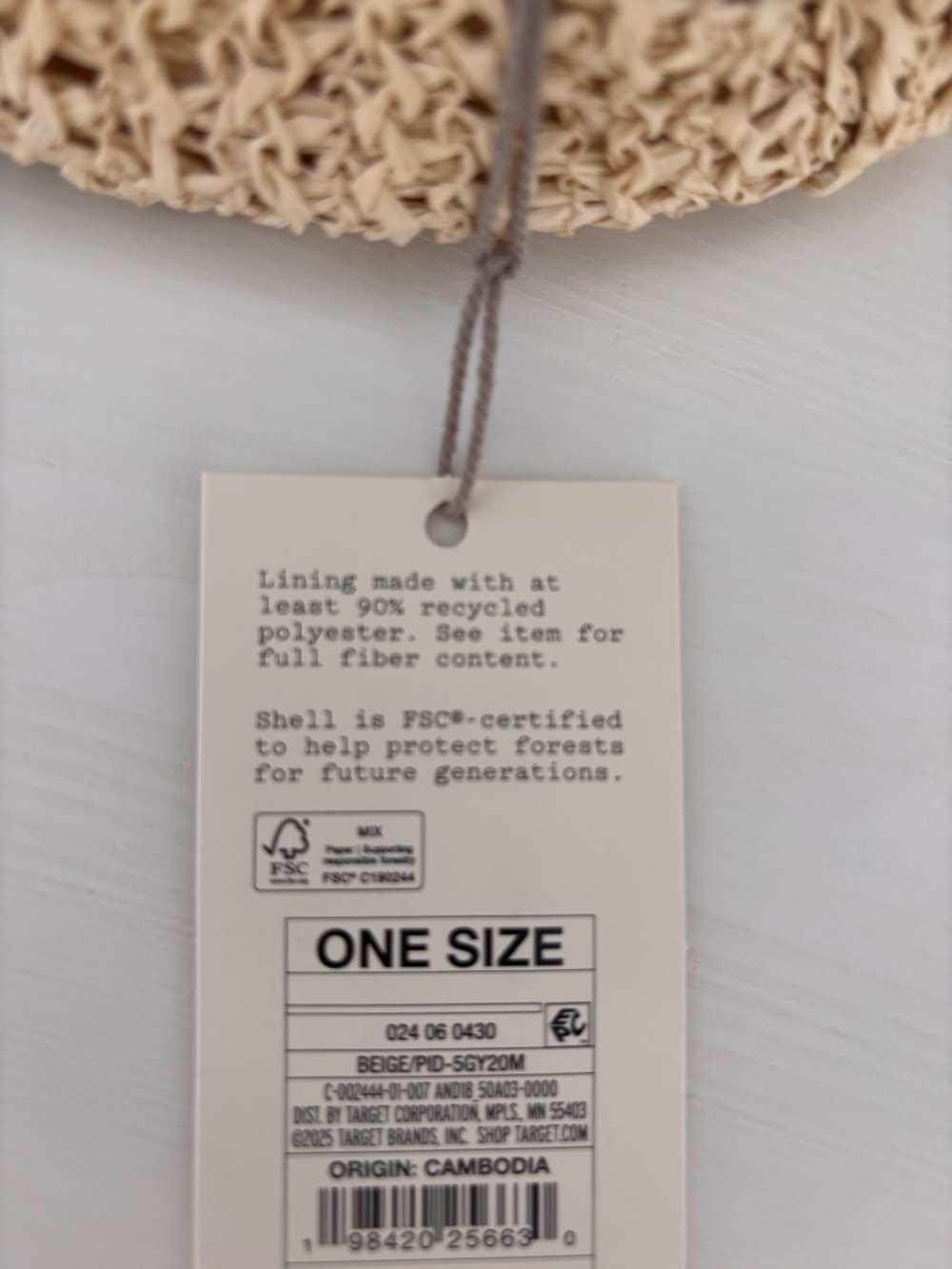 A NEW DAY Knot Handle Raffia Purse NWT - Picture 7 of 8